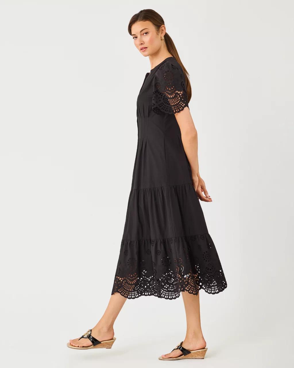 Wayland Midi Dress - Noir