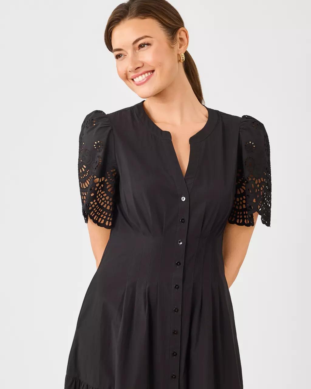 Wayland Midi Dress - Noir