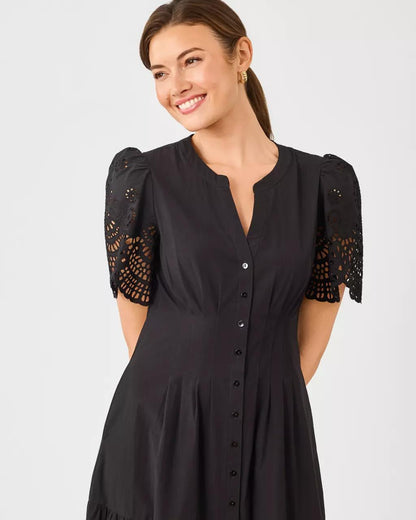 Wayland Midi Dress - Noir