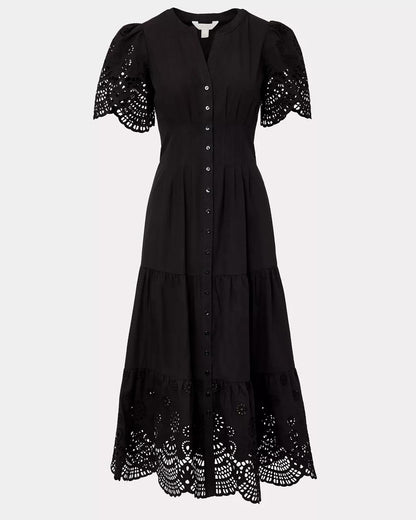 Wayland Midi Dress - Noir