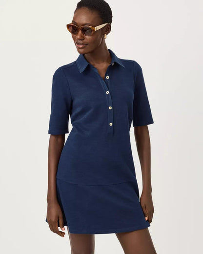 Carmelia Dress - Low Tide Navy