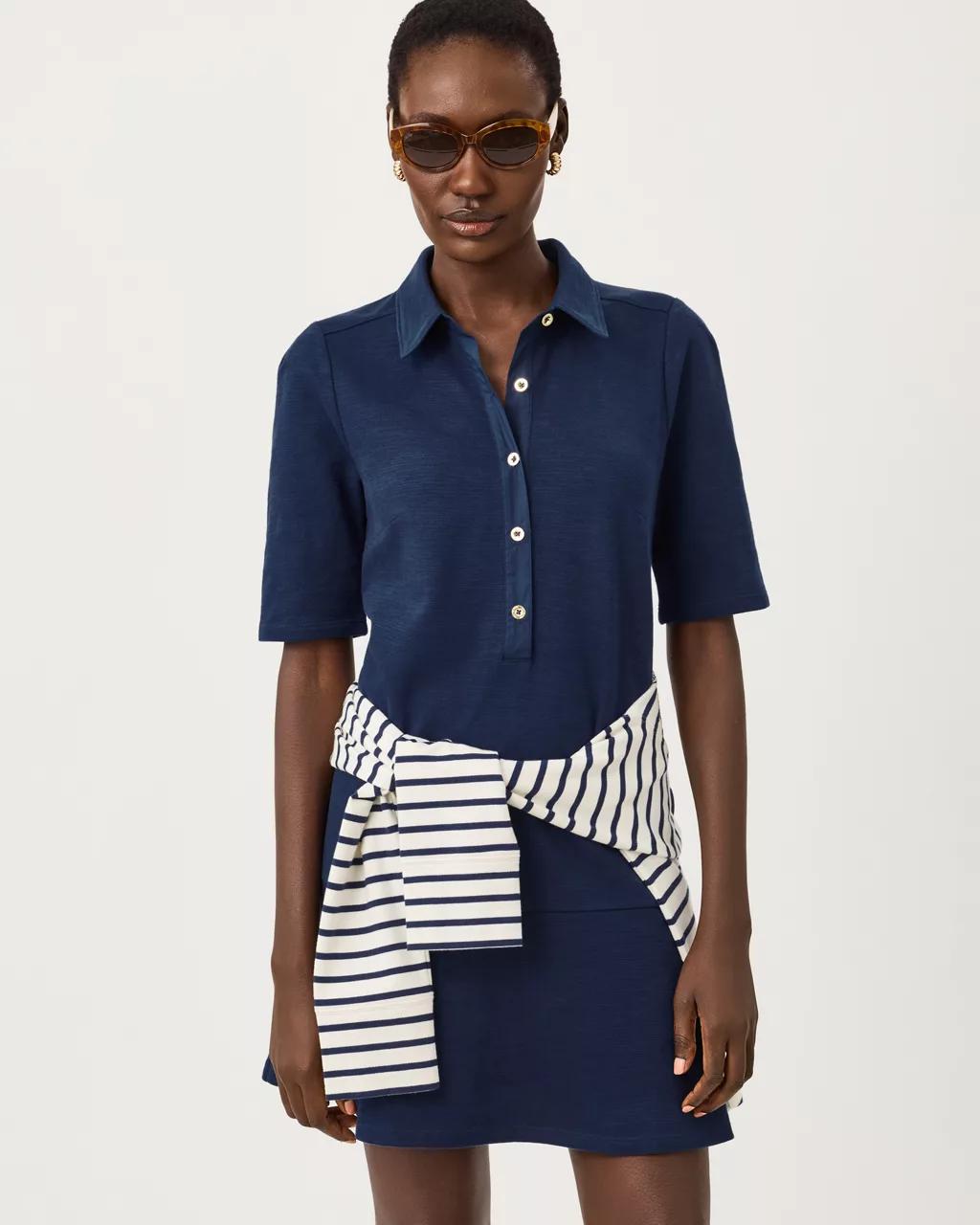 Carmelia Dress - Low Tide Navy