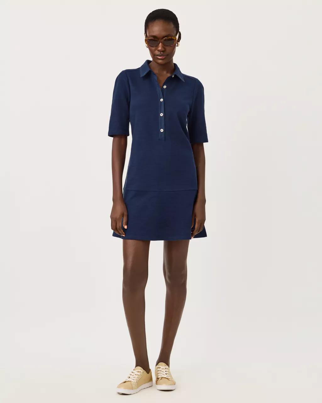 Carmelia Dress - Low Tide Navy