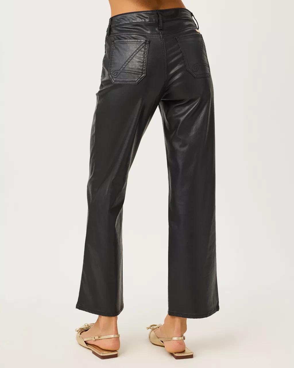 27" Harleen High Rise Coated Jean - Noir