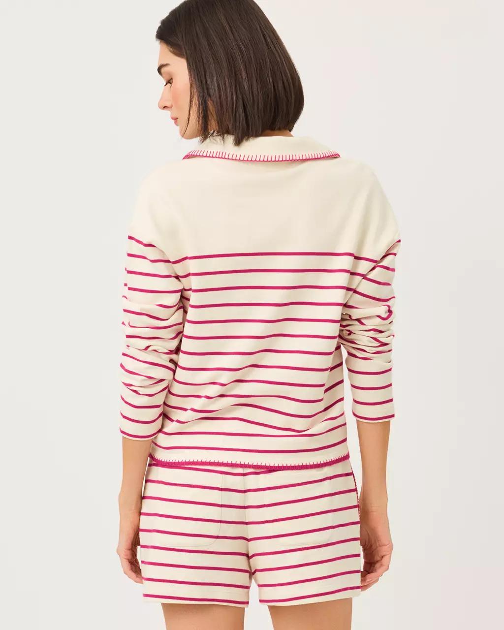Corvaya Terry Pullover - Berry Bouquet