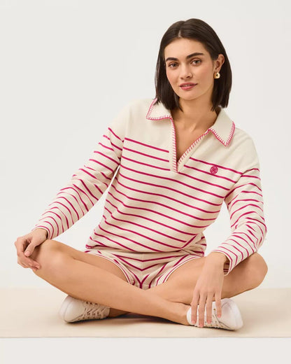 Corvaya Terry Pullover - Berry Bouquet