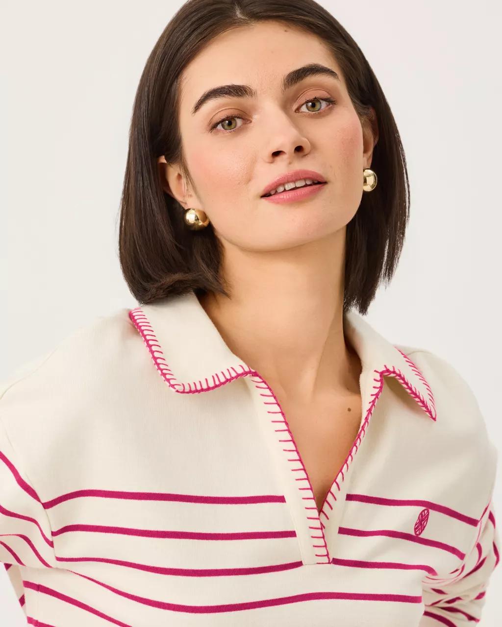 Corvaya Terry Pullover - Berry Bouquet