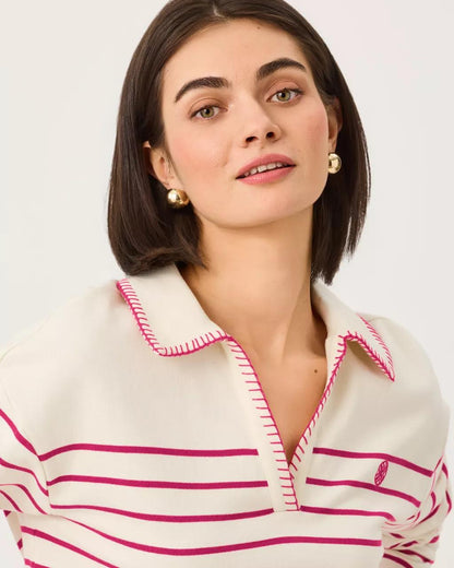 Corvaya Terry Pullover - Berry Bouquet