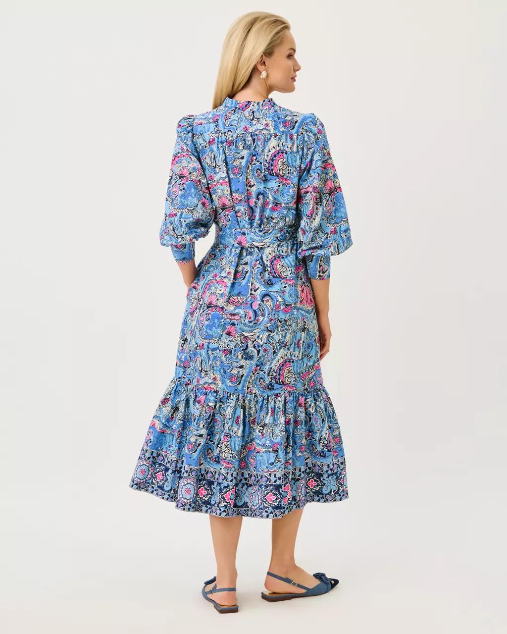 Drena Midi Dress - Multi