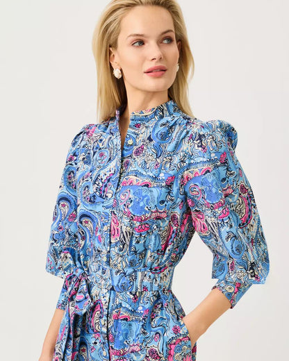 Drena Midi Dress - Multi