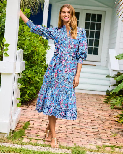 Drena Midi Dress - Multi