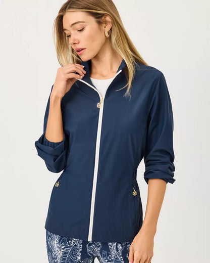 UPF 50+ Luxletic Ainsley Jacket - Low Tide Navy