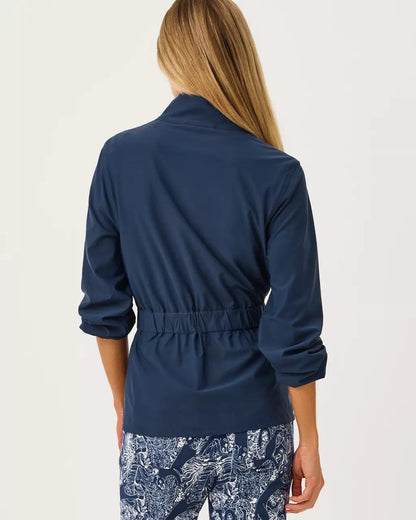 UPF 50+ Luxletic Ainsley Jacket - Low Tide Navy