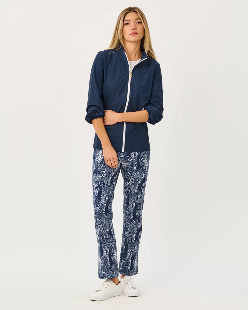 UPF 50+ Luxletic Ainsley Jacket - Low Tide Navy