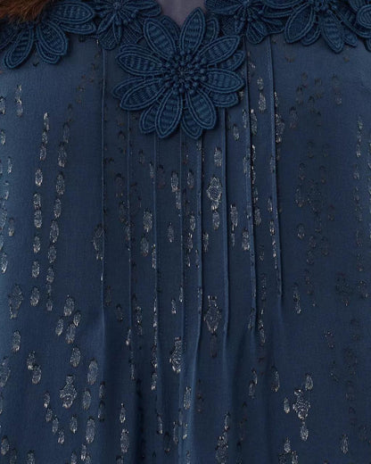 Gail Silk Dress - Low Tide Navy