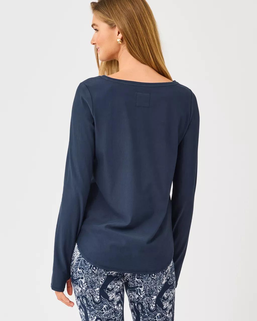 Luxletic Affirmation Pullover - Low Tide Navy