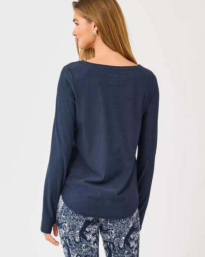Luxletic Affirmation Pullover - Low Tide Navy