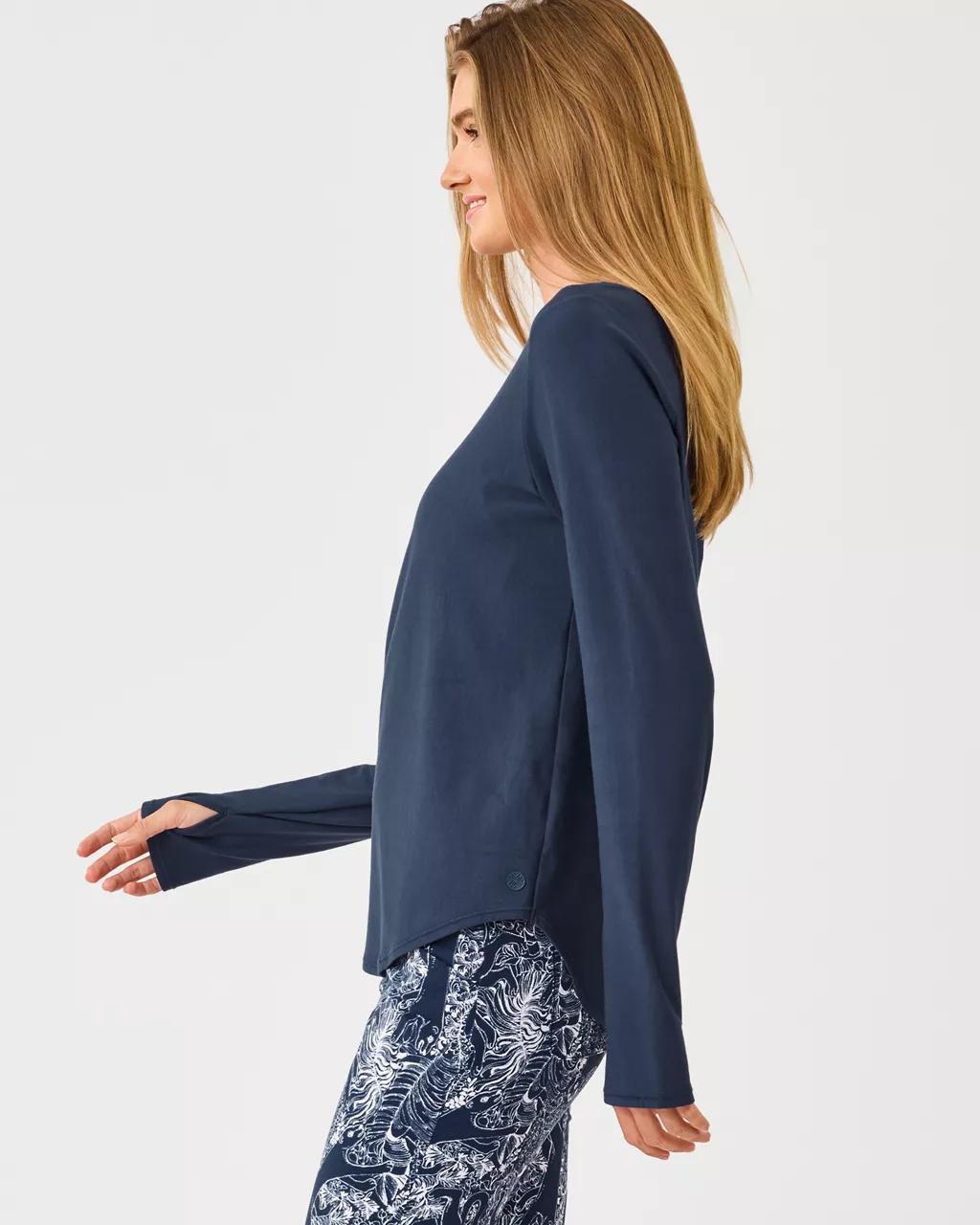 Luxletic Affirmation Pullover - Low Tide Navy
