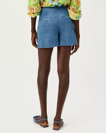 4" Sarissa Stretch Denim Short - Sympeony Wash