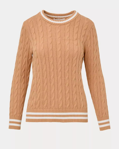Brockton Crew Neck Sweater - Iced Latte