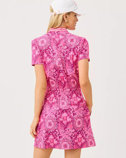 UPF 50+ Luxletic Love Active Dress - Pink Aster
