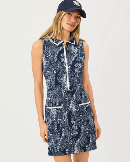 UPF 50+ Luxletic Catarina Dress - Low Tide Navy