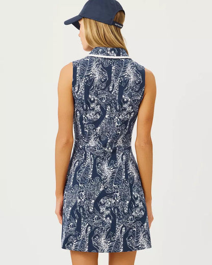UPF 50+ Luxletic Catarina Dress - Low Tide Navy