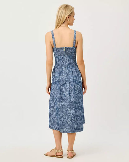 Calloway Midi Dress - Indigo