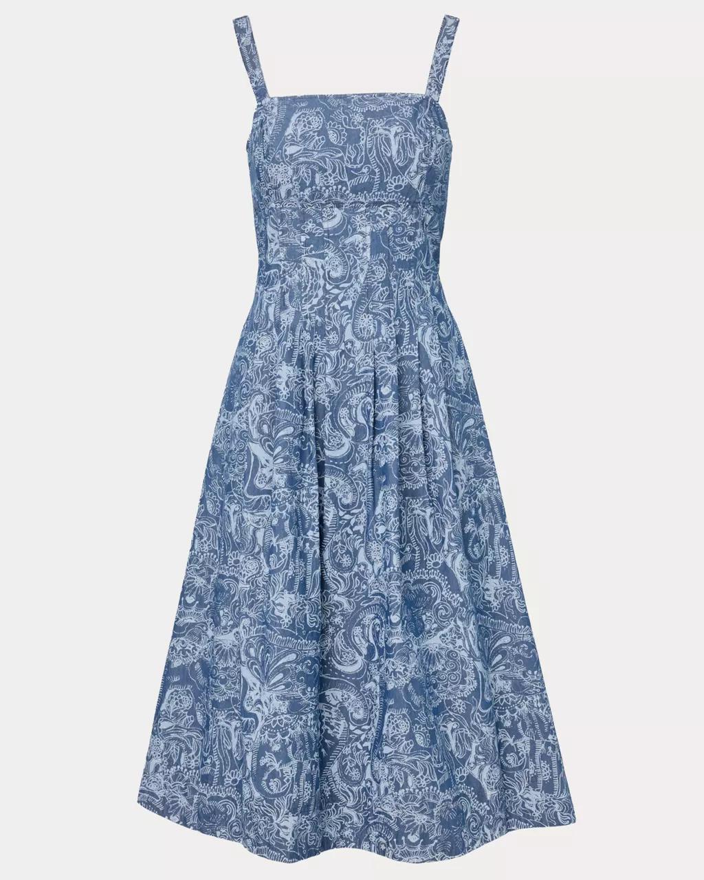 Calloway Midi Dress - Indigo