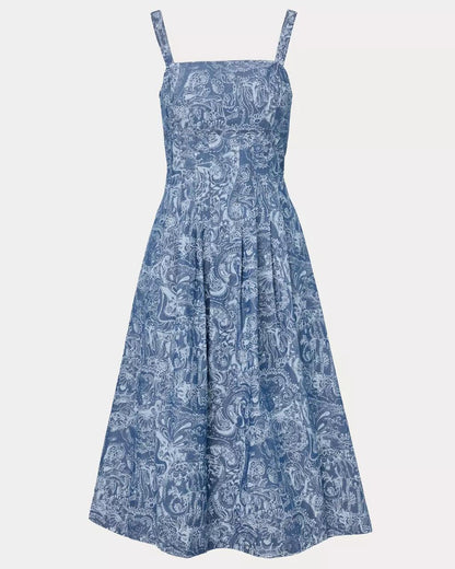 Calloway Midi Dress - Indigo