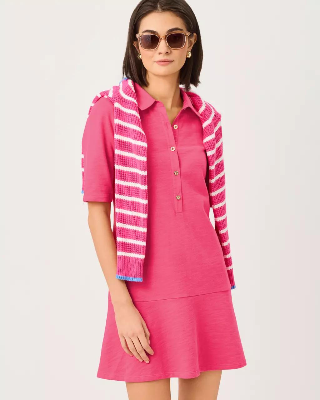 Carmelia Dress - Pink Aster