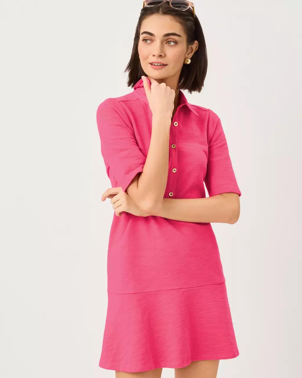 Carmelia Dress - Pink Aster