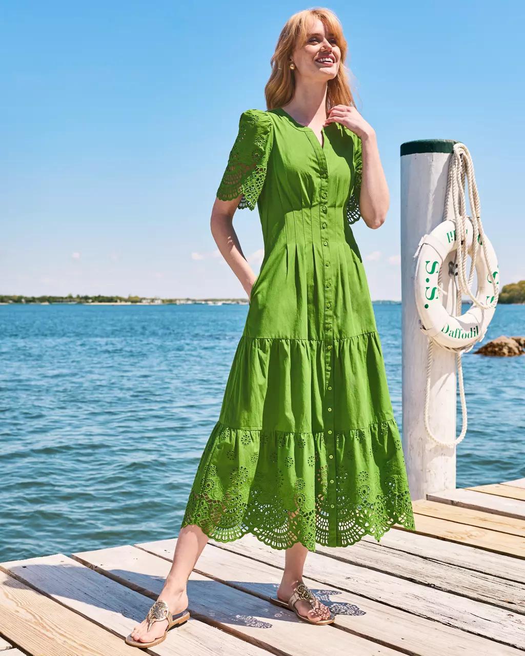 Wayland Midi Dress - Oregano