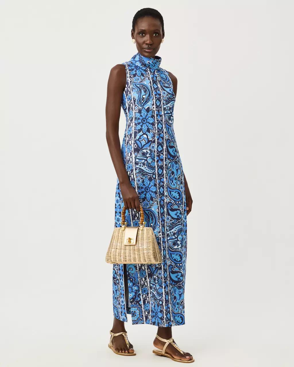 Daisee Maxi Shift Dress - Low Tide Navy