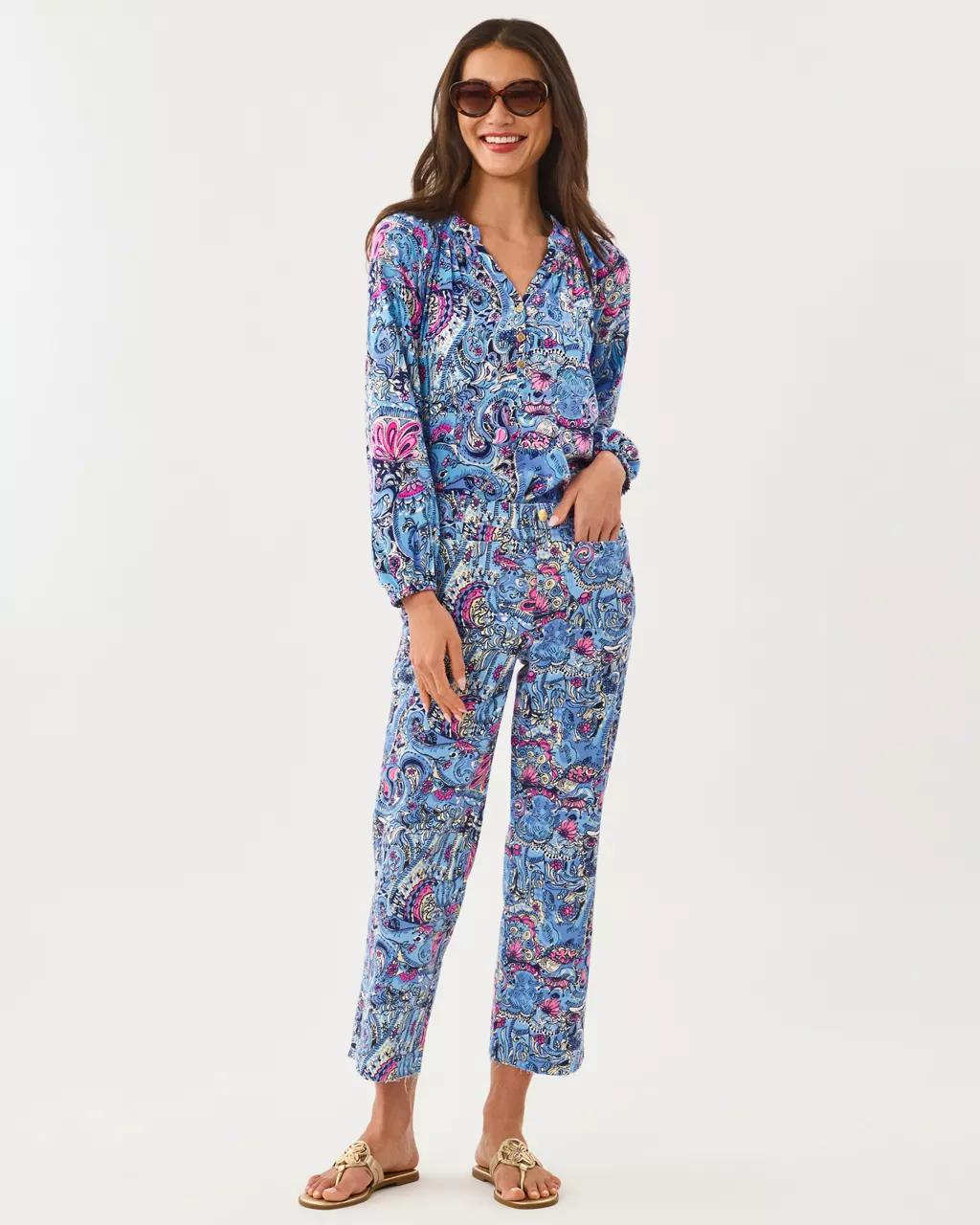 27" Harleen High Rise Crop Jean - Multi