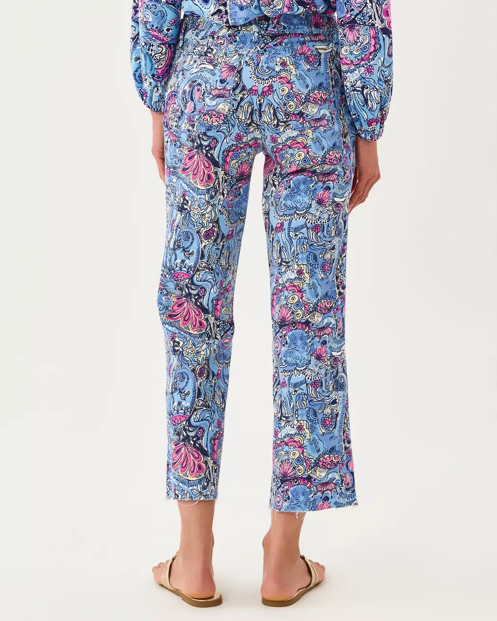 27" Harleen High Rise Crop Jean - Multi