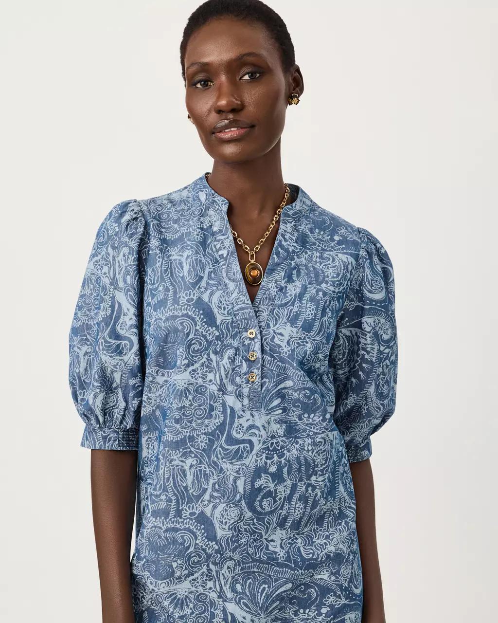 Mialeigh Dress - Indigo