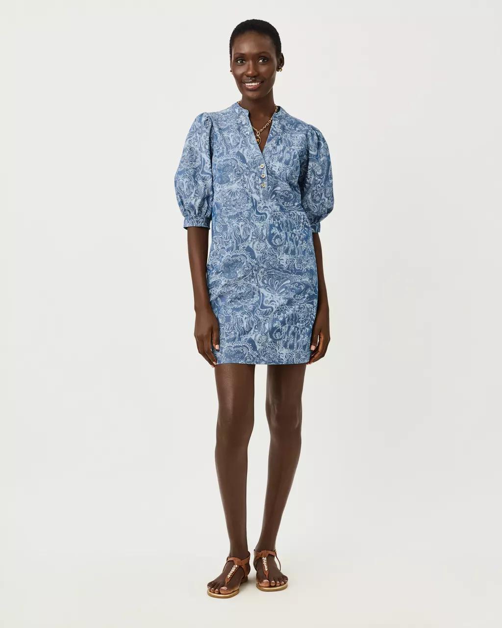 Mialeigh Dress - Indigo