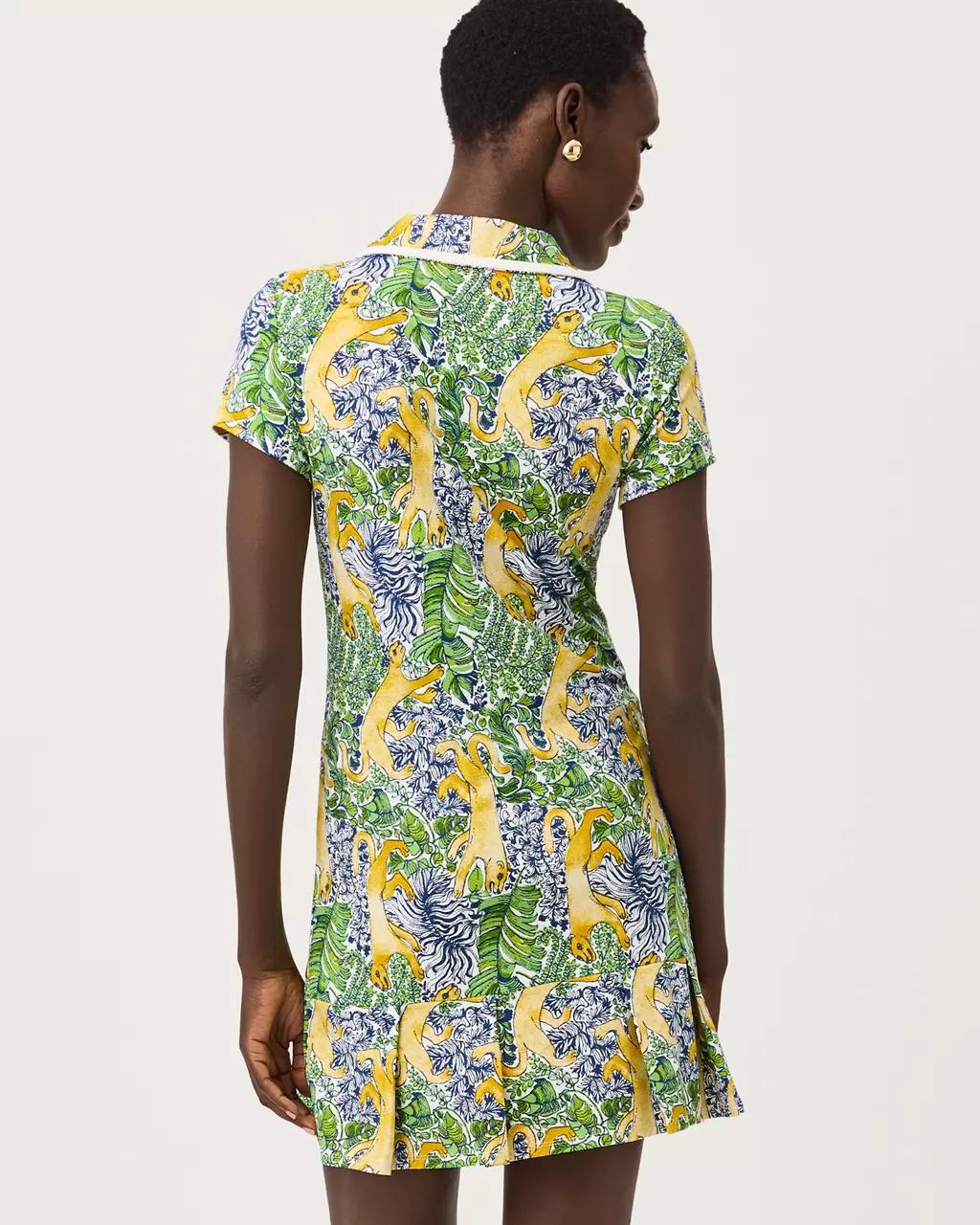 UPF 50+ Luxletic Cayo Costa Pleated Dress - Multi