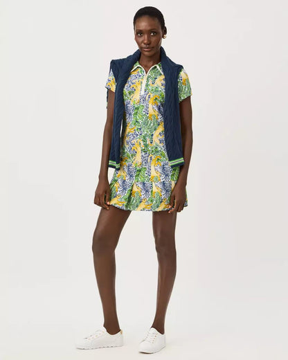 UPF 50+ Luxletic Cayo Costa Pleated Dress - Multi