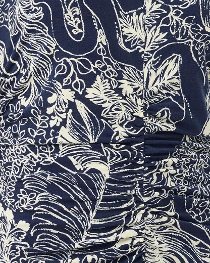 UPF 50+ Alma Midi Dress - Low Tide Navy