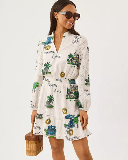 Axton Eyelet Dress - Coconut