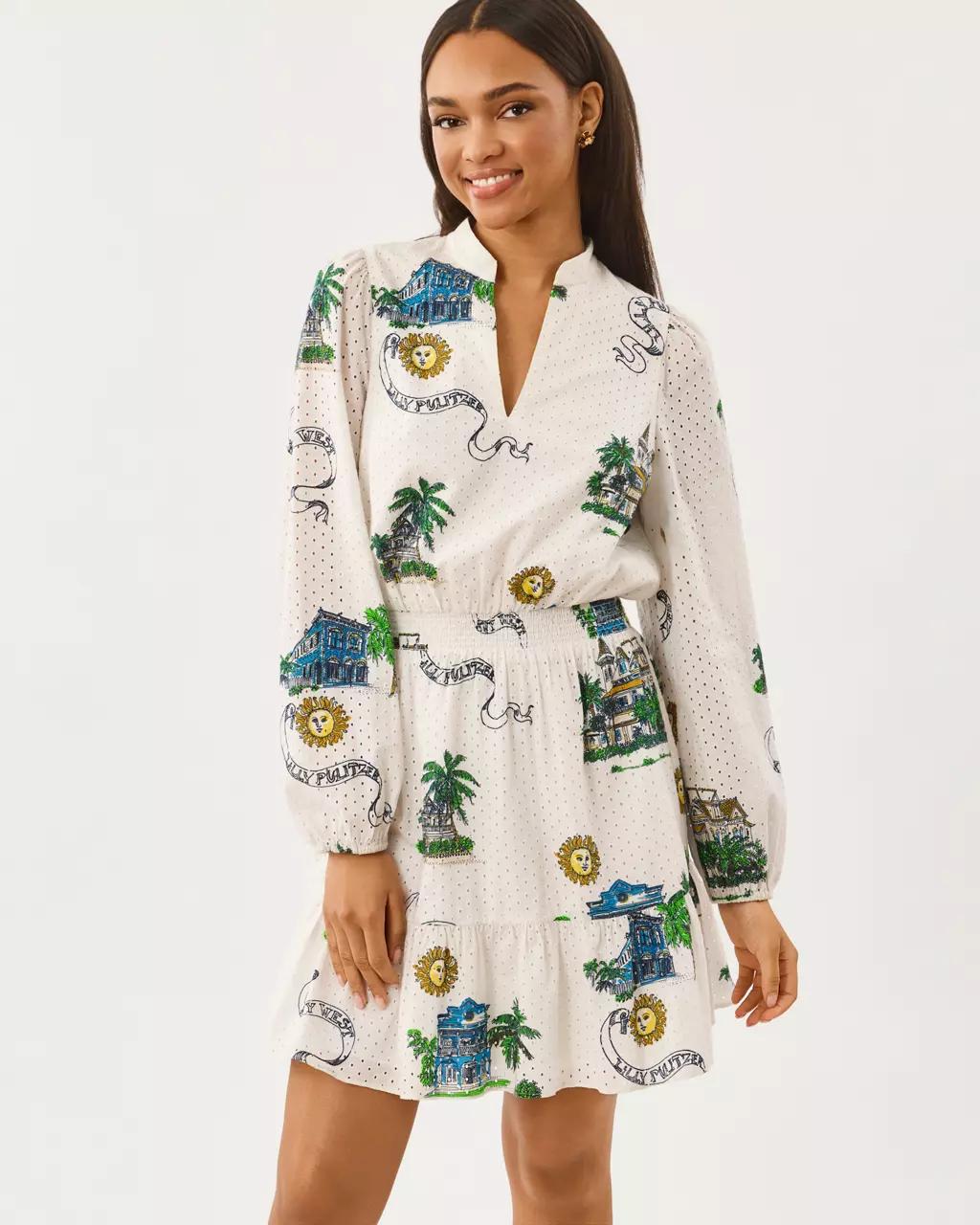 Axton Eyelet Dress - Coconut