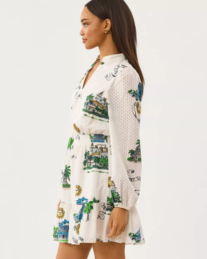 Axton Eyelet Dress - Coconut