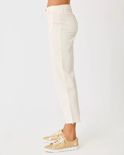 27" Harleen High Rise Crop Jean - Coconut
