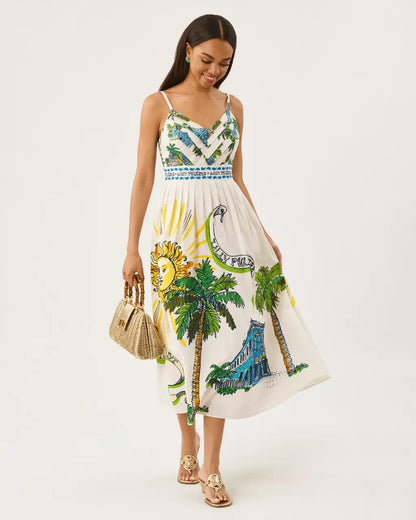 Wendley Midi Dress - Coconut