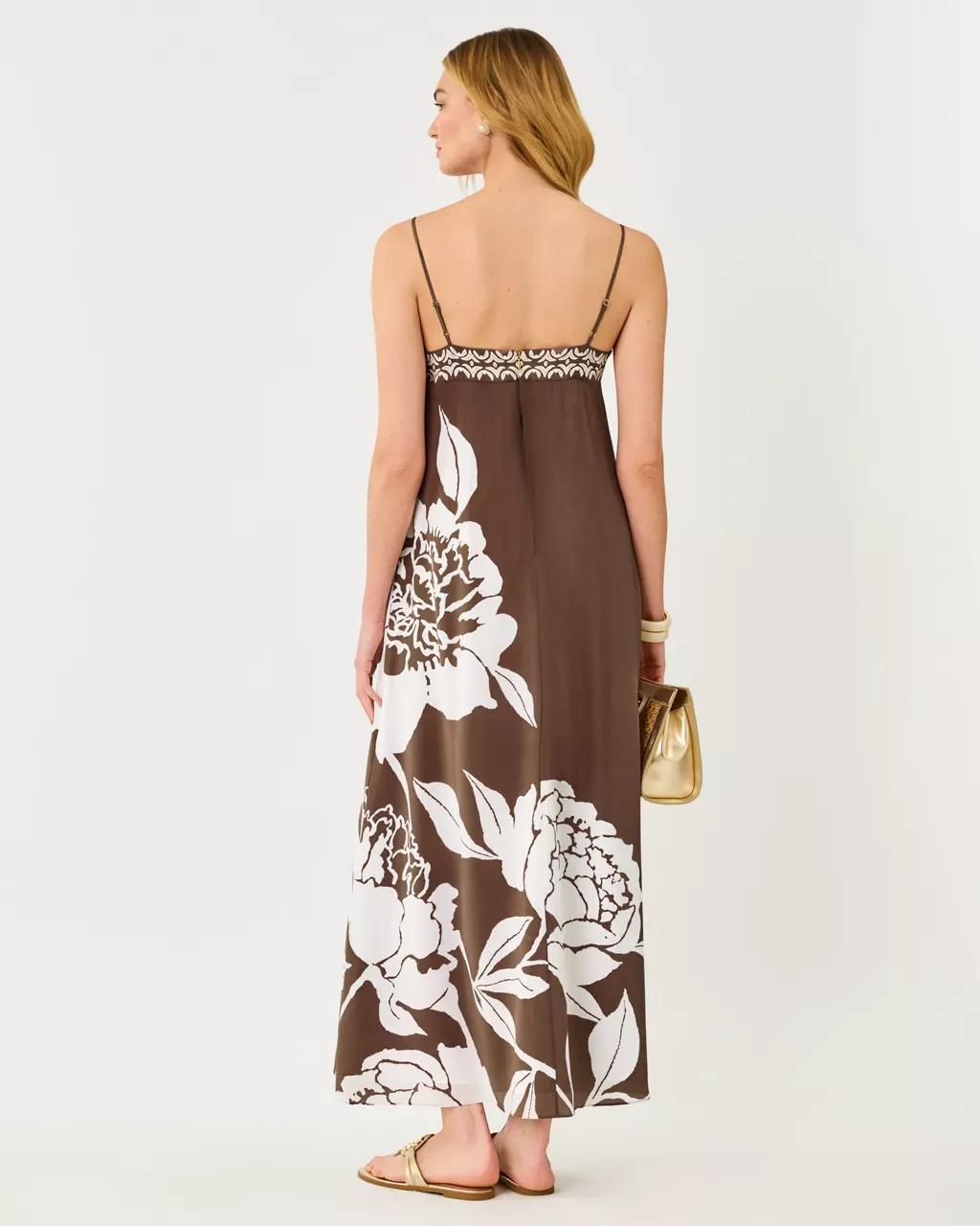 Jesslyn Silk Maxi Slip Dress - Coco Beach