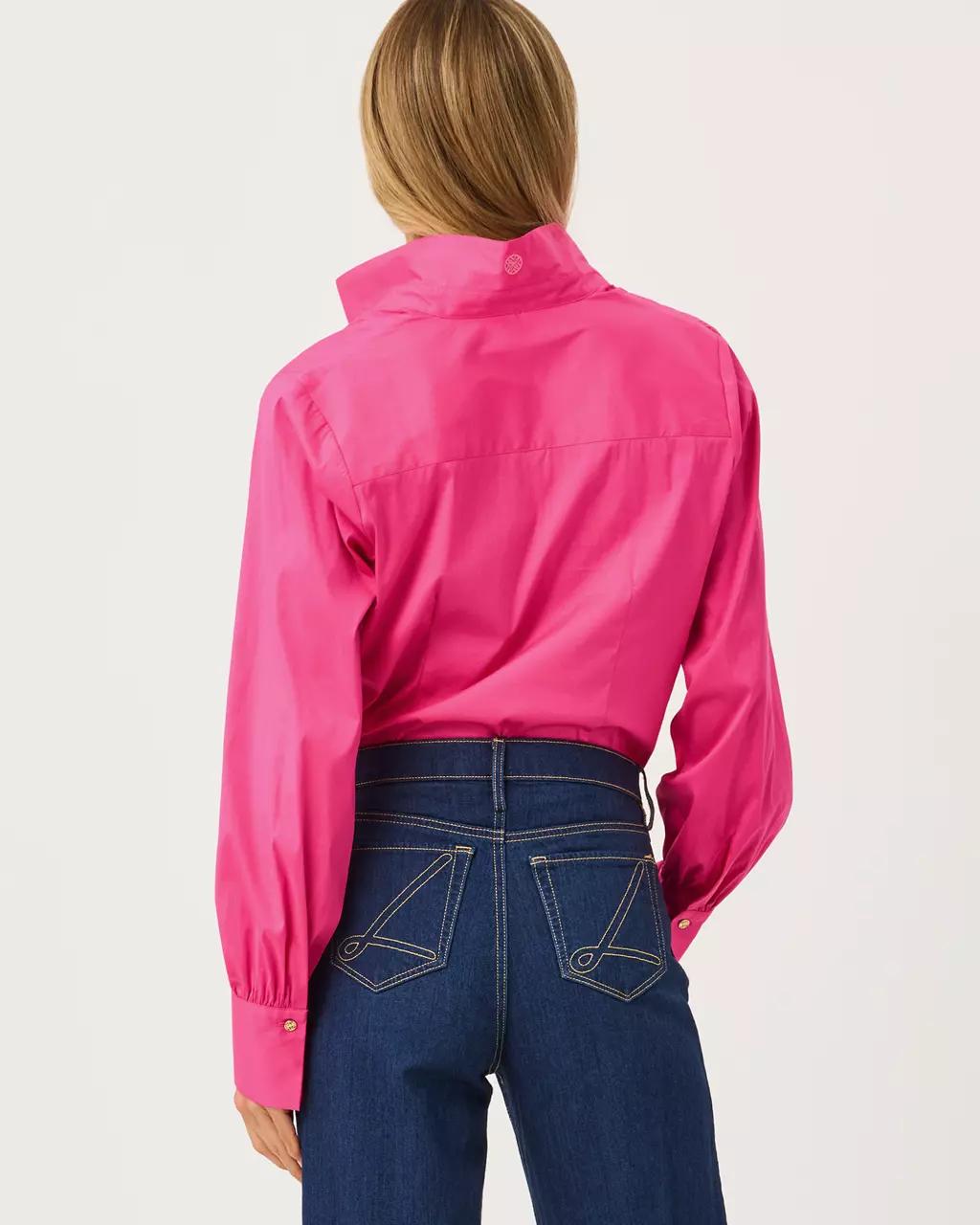The Tie Lilly Shirt - Pink Aster