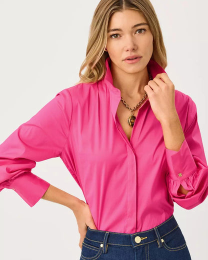 The Tie Lilly Shirt - Pink Aster