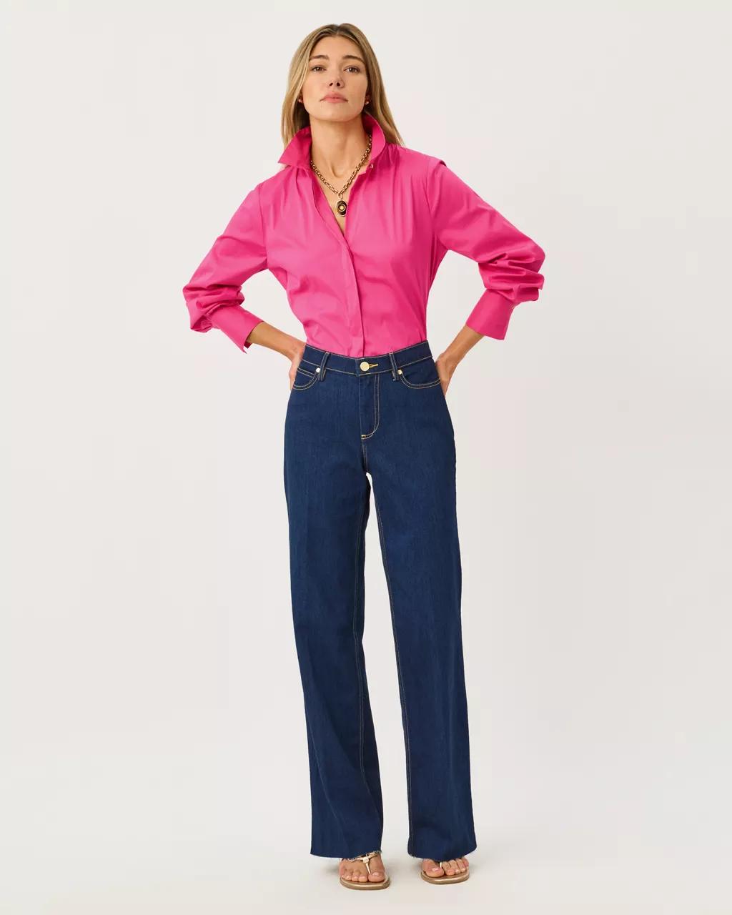 The Tie Lilly Shirt - Pink Aster